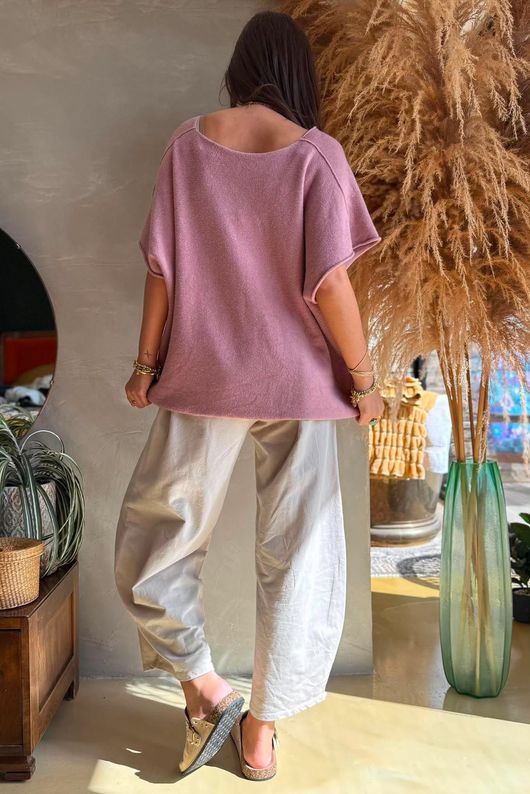 Conrad Cap Sleeve Tank Dark Dusky Rose